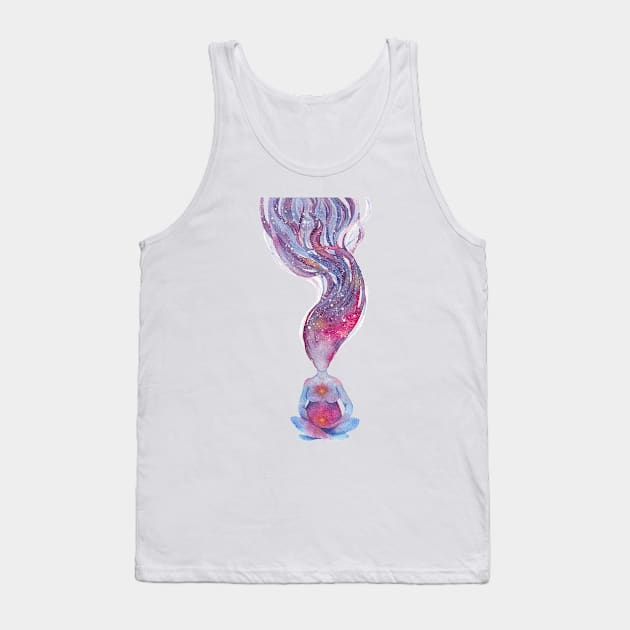 Galaxy yoga Tank Top by Pearl and Plam